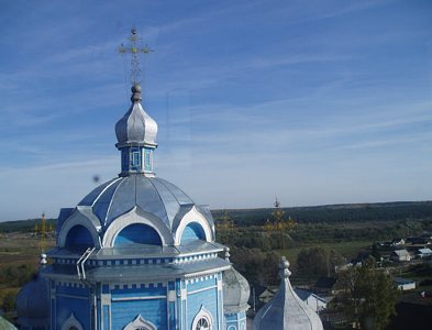 Купол храма виден за много километров. (Увеличить 120 Кб).